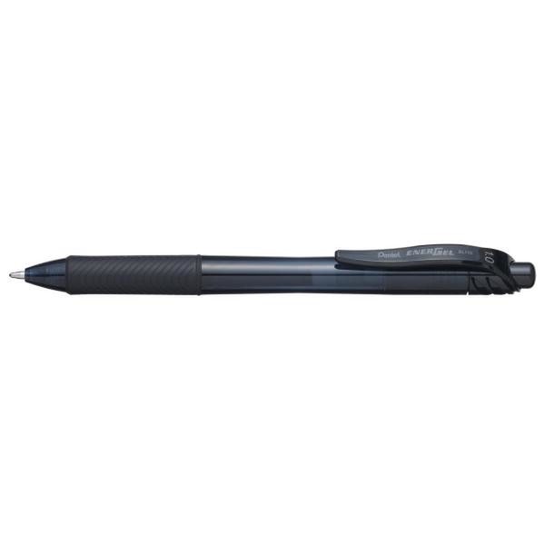 Pentel Energel X 1.0 Anklippbarer versenkbarer Stift Schwarz 1Stück(e)