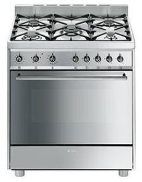 Smeg C8GVXI-1 Freestanding Gas hob Stainless steel cooker