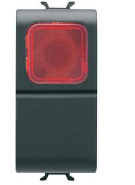 Gewiss GW12143 Black 1 push-button panel