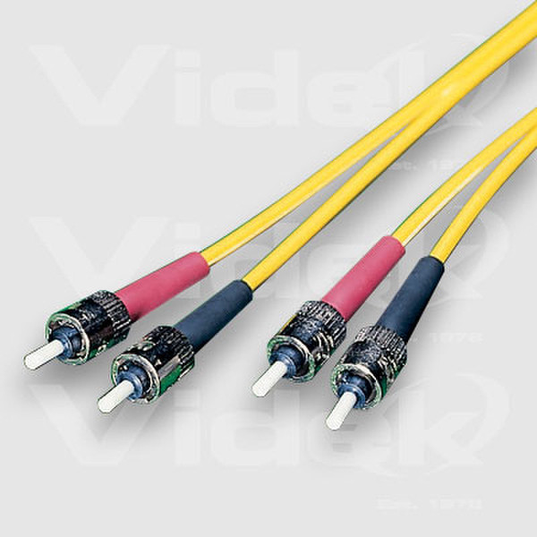 Videk 9/125 OS1 ST to ST Duplex Fibre Optic Cable 10Mtr 10m ST ST fiber optic cable