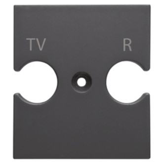 Gewiss GW12386 Black switch plate/outlet cover