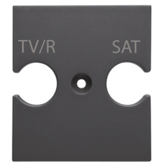 Gewiss GW12387 Schwarz Schalterplatte & Steckdosenabdeckung