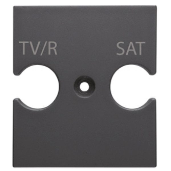 Gewiss GW12387 Schwarz Schalterplatte & Steckdosenabdeckung