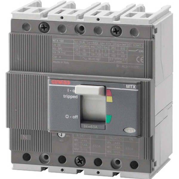 Gewiss GWD7081 N-type 3P 5module(s) circuit breaker