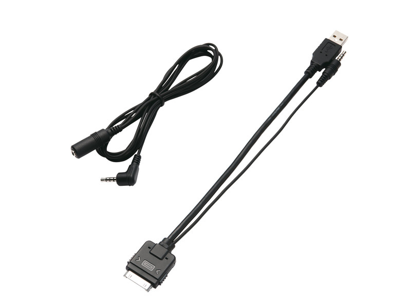 Alpine KCU-461IV Apple 30-p USB + 3.5mm Черный адаптер для видео кабеля