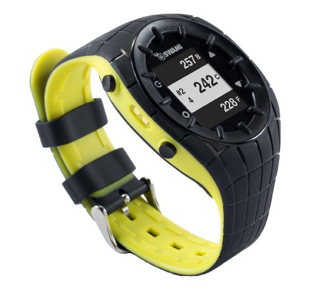 Izzo Golf SWAMI Golf GPS Watch Schwarz, Gelb Sportuhr