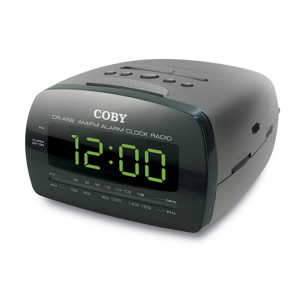 Coby CRA58 Uhr Schwarz Radio