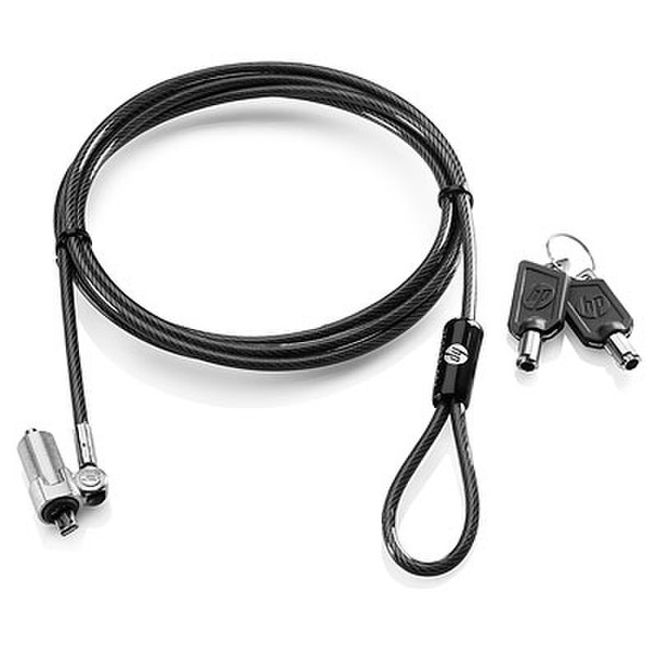 HP H4D73UT Black,Stainless steel cable lock
