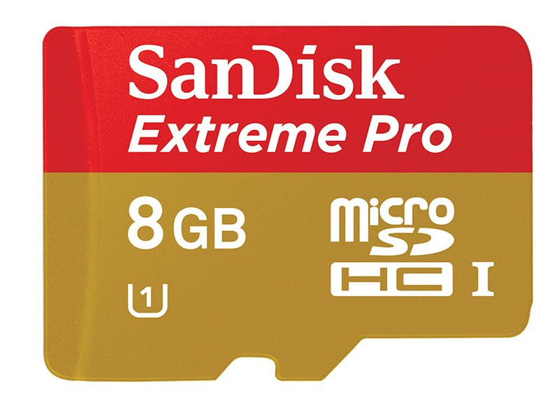 Sandisk Extreme Pro microSDHC 8GB 8GB SDHC UHS Class 10 memory card