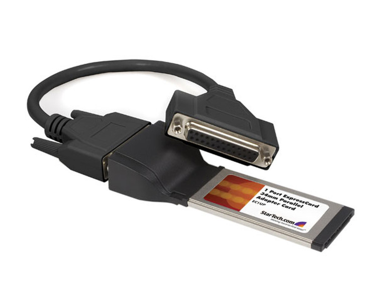 StarTech.com 1 Port ExpressCard Parallel Laptop Adapter Card интерфейсная карта/адаптер