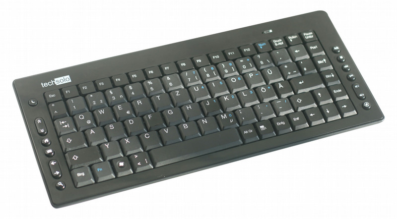 Techsolo TK-26 Беспроводной RF QWERTZ Серый клавиатура
