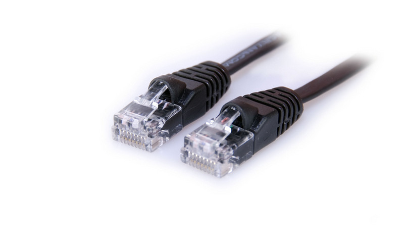 AC Ryan LAN.Ranger Mini Gigabit Network Cat6 Cable - 1.0m Black 1m Black networking cable