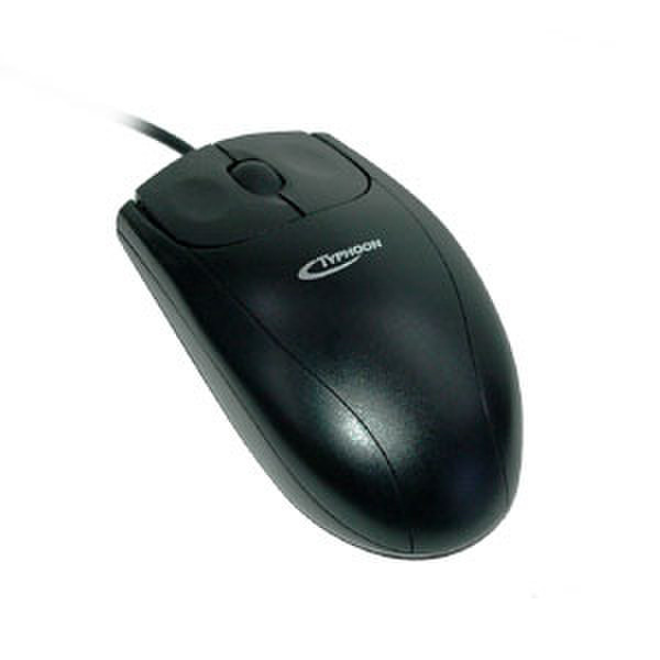 Typhoon Stream III Optical Mouse USB Оптический 800dpi Черный компьютерная мышь