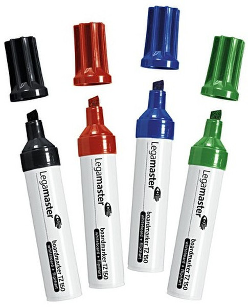 Legamaster 4x TZ 150 Black,Blue,Green,Red 4pc(s) marker