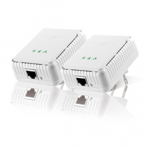 Devolo dLAN 200 AVmini, Starter Kit 200Mbit/s Eingebauter Ethernet-Anschluss Weiß 2Stück(e) PowerLine Netzwerkadapter