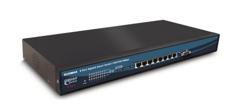 Edimax ES-5800R+ Неуправляемый L2 Gigabit Ethernet (10/100/1000) 1U Черный сетевой коммутатор