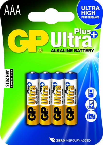 GP Batteries Ultra Plus Alkaline AAA Щелочной 1.5В батарейки