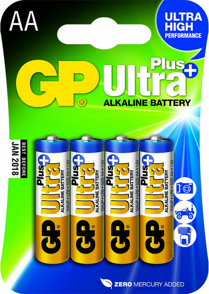 GP Batteries Ultra Plus Alkaline AA Щелочной 1.5В батарейки