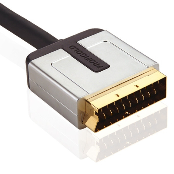 Profigold High Performance Scart Interconnect (Scart male - Scart male), 1m 1m SCART (21-pin) SCART (21-pin) SCART cable