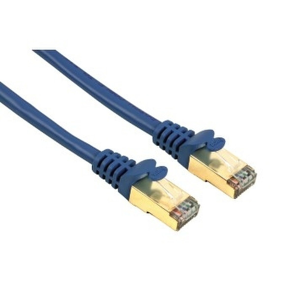 Hama CAT 5e Patch Cable STP, 3 m, blue, shielded 3m Blue networking cable
