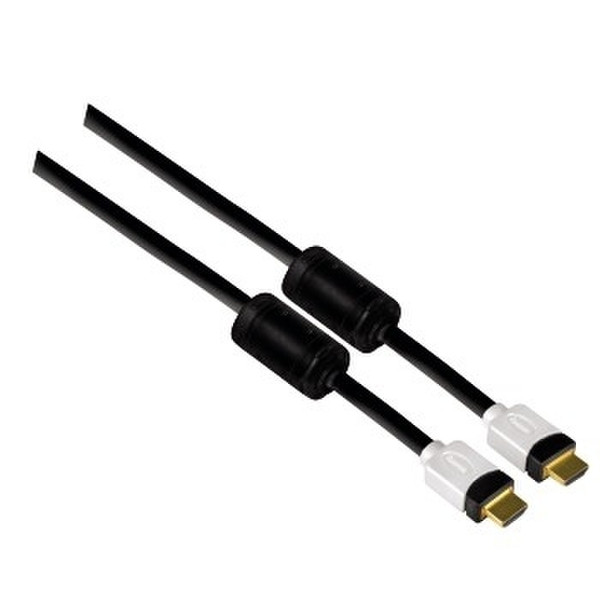 Hama HDMI 1.3 Connecting Cable, Plug - Plug, 1 m 1m HDMI HDMI Schwarz HDMI-Kabel