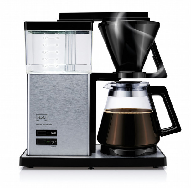 Melitta Aroma Signature Drip coffee maker 1.25L 15cups Black,Stainless steel