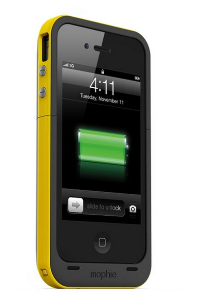 Mophie Juice Pack Plus f/ iPhone 4S/4 Cover Yellow