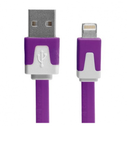 Katinkas 2108054338 USB A Lightning Пурпурный кабель USB