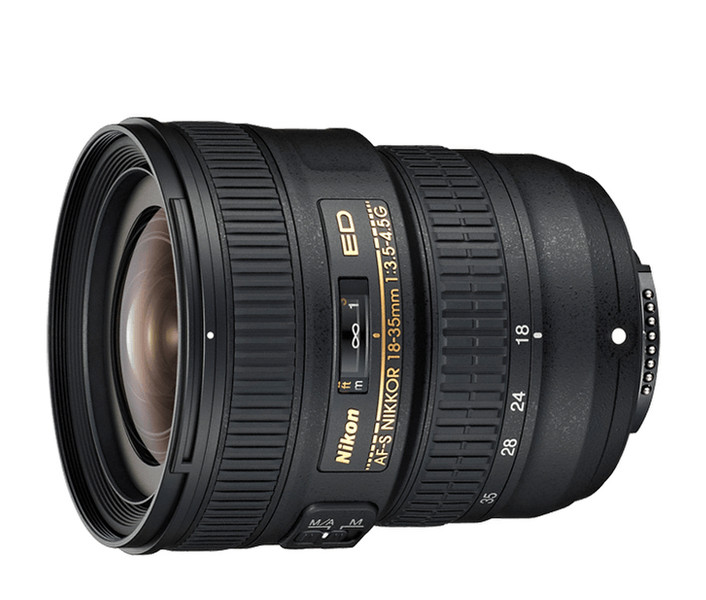 Nikon AF-S NIKKOR 18-35mm f/3.5-4.5G ED SLR Wide lens Черный