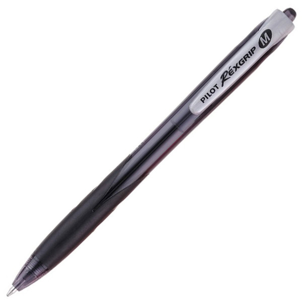 Pilot BPRG-10R-M-B Fine Black 12pc(s) ballpoint pen