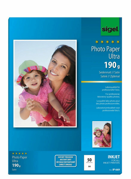 Sigel InkJet Ultra A4 Satin photo paper