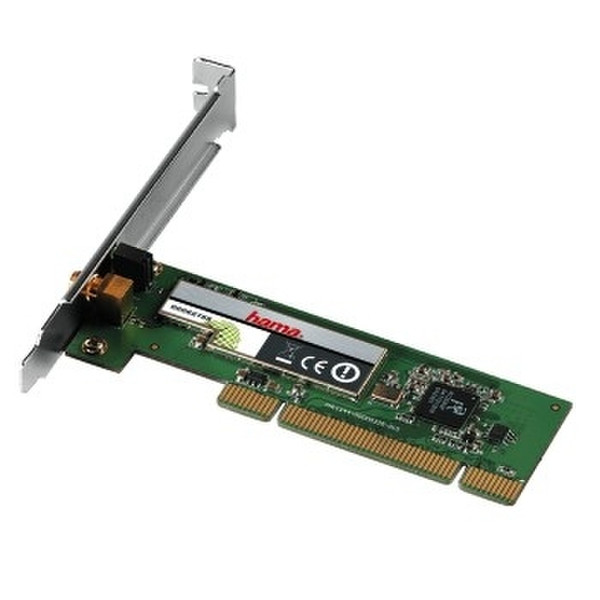 Hama Wireless LAN PCI Card, 54 Mbps Внутренний 54Мбит/с сетевая карта