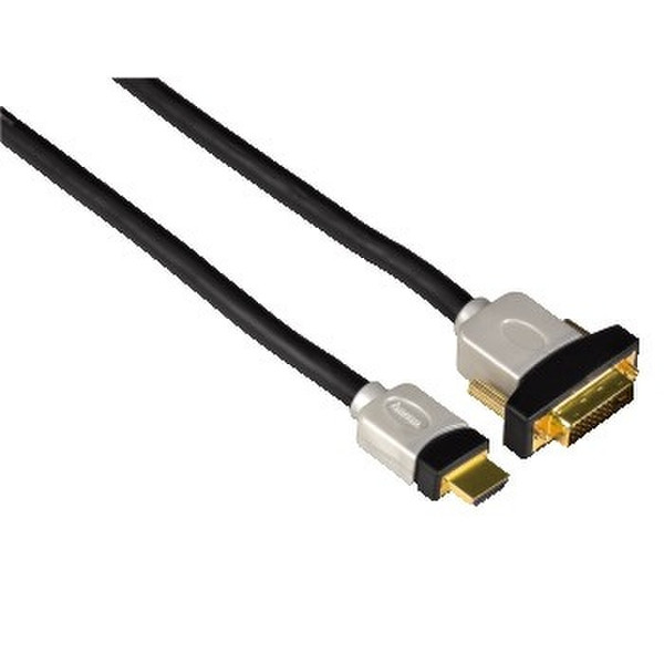 Hama Connection Cable Dual Link HDMI - DVI/D, 2 m 2m HDMI DVI-D Schwarz