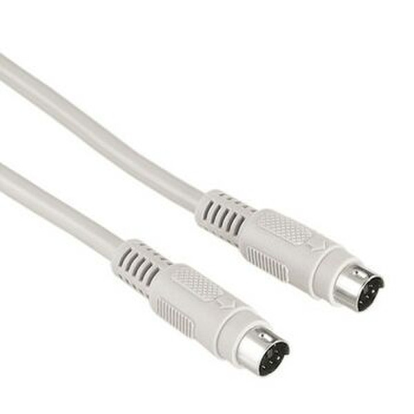 Hama PS2 cable, 2m 2м Серый кабель PS/2