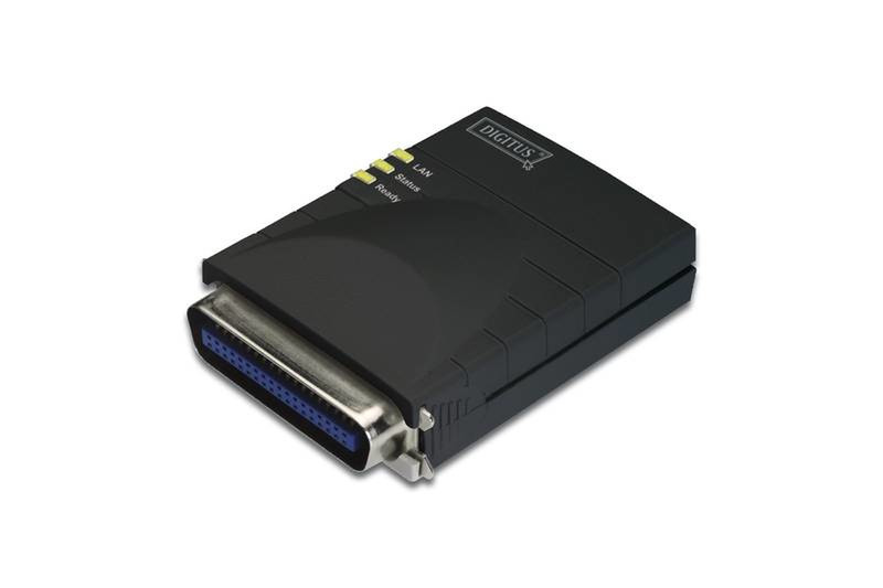 Digitus DN-13001-W Ethernet-LAN Schwarz Druckserver