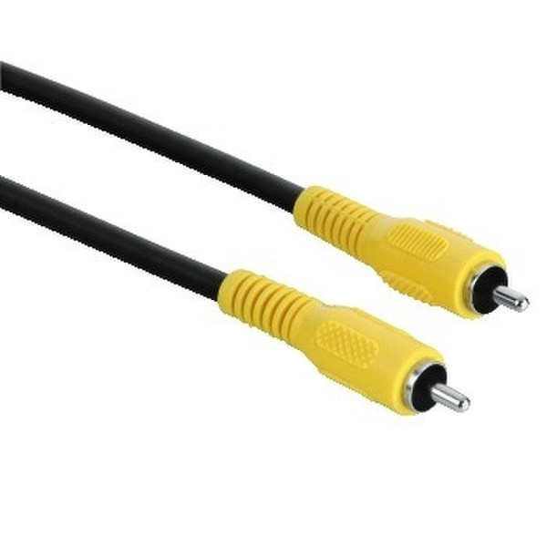 Hama External Audio-Video Cable, 1 Cinch Plug - 1 Cinch Plug, 2.0 m 2м RCA RCA Черный композитный видео кабель