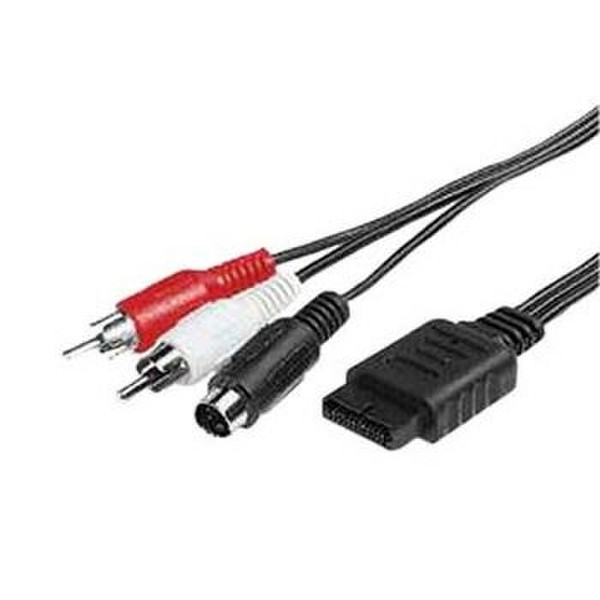 Hama RGB/S-VHS Cable for PlayStation Consoles 1.8м S-VHS + 2 x RCA Черный