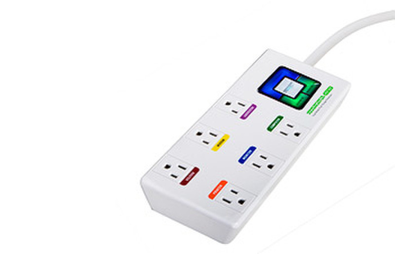Monster Power Digital PowerCenter MDP 6AC outlet(s) 1.83m White surge protector