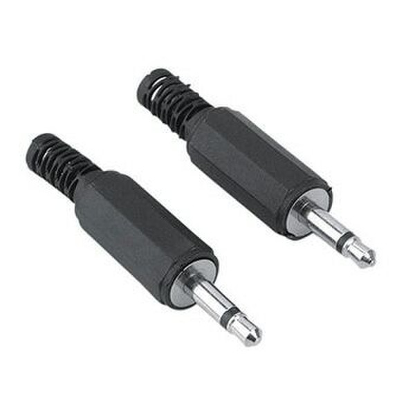 Hama 3.5 mm Male Plugs 3.5 mm Male Black wire connector