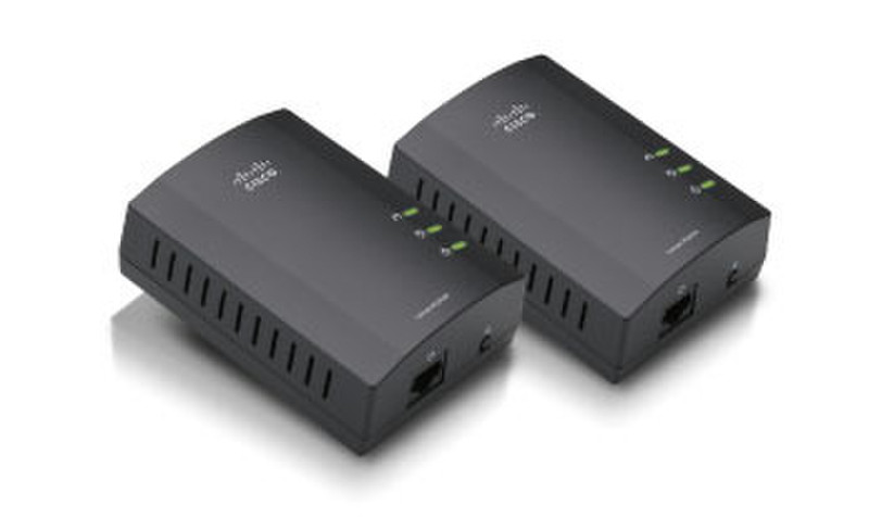 Linksys PLEK400 200Mbit/s Ethernet LAN Black 2pc(s) PowerLine network adapter