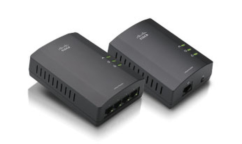 Linksys PLSK400 200Mbit/s Ethernet LAN Black 2pc(s) PowerLine network adapter