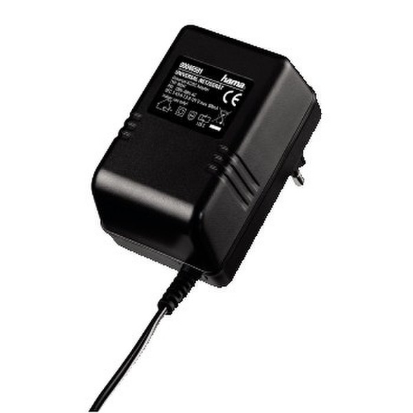 Hama Universal Mains Adapter 500 mA, Safety Black power adapter/inverter