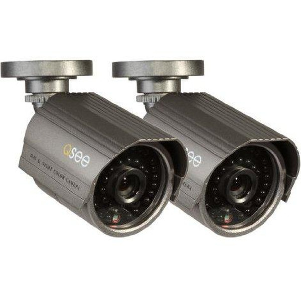 Q-See QM6008B 2-pack CCTV security camera indoor & outdoor Bullet Black