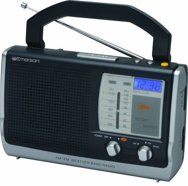 Emerson Radio RP6251 Портативный Черный, Серый радиоприемник