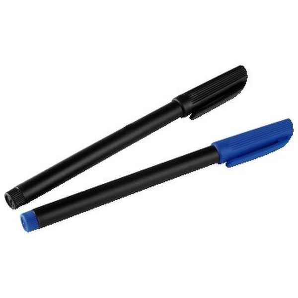 Hama CD/DVD Marking Pens, Set of 2, Black, Blue marker