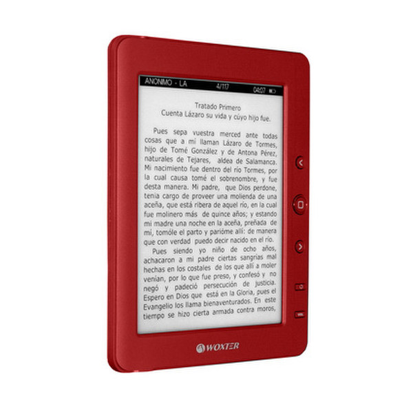 Woxter Scriba 180 Pearl (6") 6Zoll 4GB Rot eBook-Reader