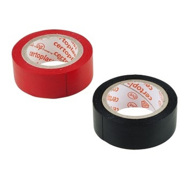 Hama Insulating Tapes, black/red, 10 m 10м канцелярская/офисная лента