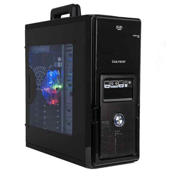 Vultech GS-2681 Midi-Tower 500W Black,Transparent computer case