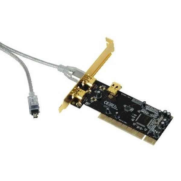 Hama FireWire DV Kit, 3 ports, PCI интерфейсная карта/адаптер