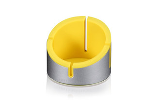 JustMobile AluCup indoor Passive holder Silver,Yellow